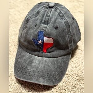 New Texas baseball dad hat embroidered on gray background os